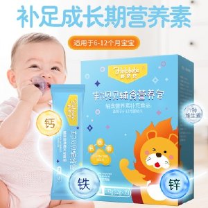 邦贝贝婴幼儿辅食营养包钙铁锌维生素 国家标准 6-12个月12g*15袋